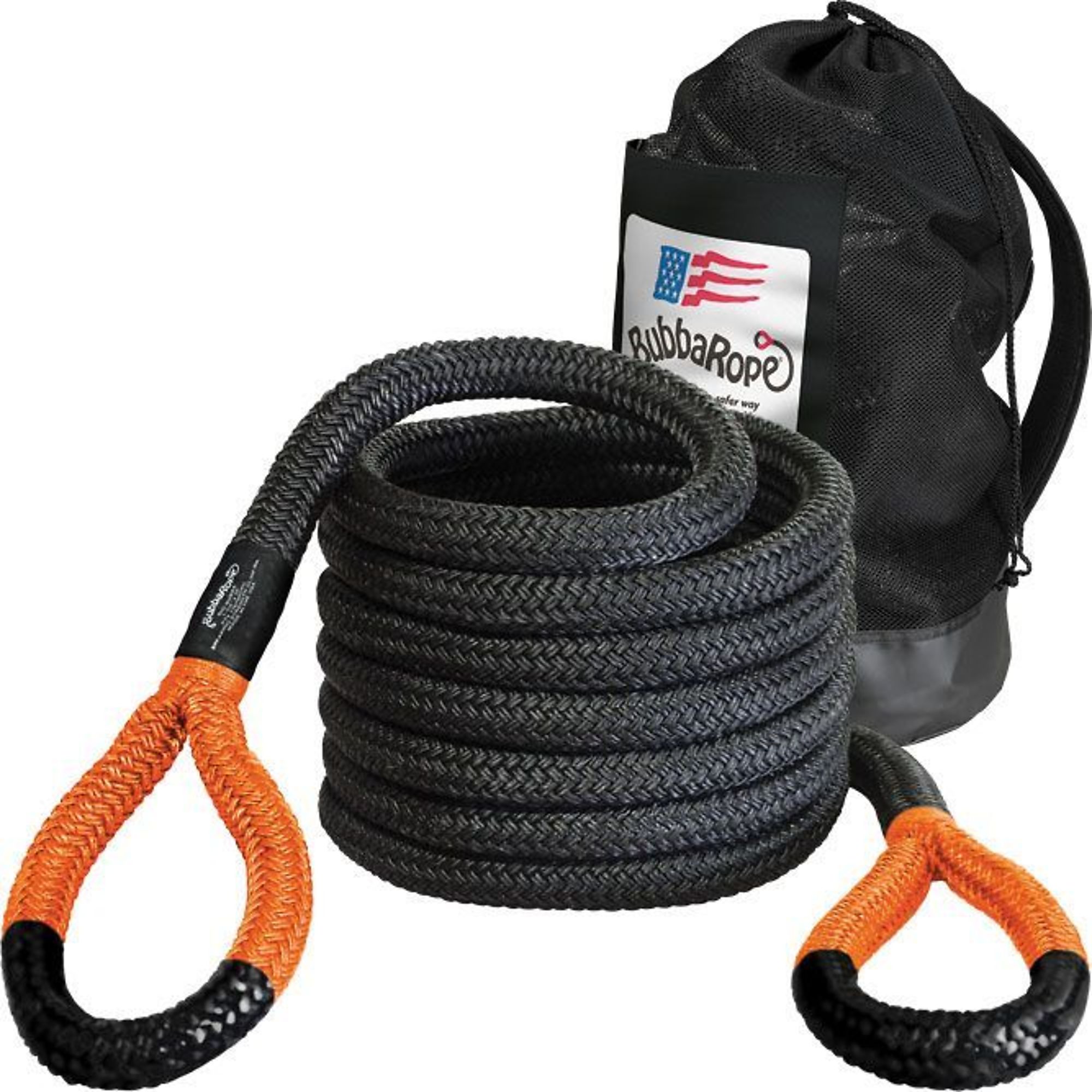 Bubba Rope, The Best Power Stretch Rope, Recovery Tow Straps Length 240in., Model# 176700ORG